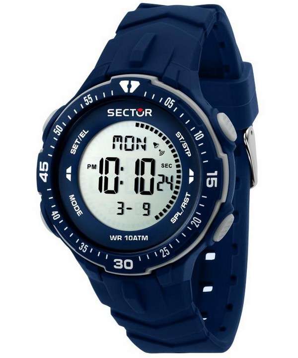 Sector EX-26 Reloj digital de cuarzo con correa de silicona R3251280002 100M para hombre