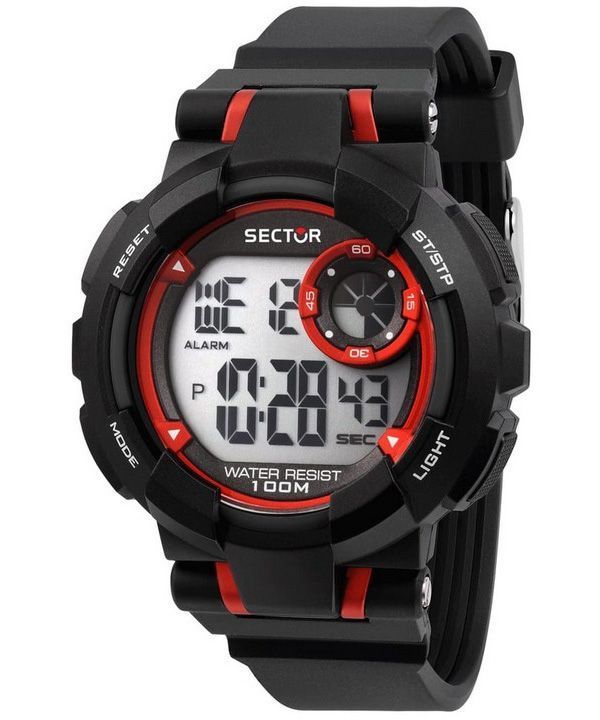 Sector Ex-36 Digital Black Polyurethane Strap Quartz R3251283001 100M Men's Watch