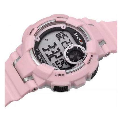 Sector Ex-36 Digital Pink Polyurethane Strap Black Dial Quartz R3251283004 100M Women's Watch