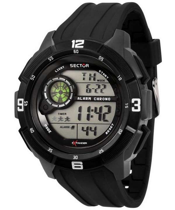 Sector EX-04 Reloj digital de cuarzo con correa de silicona R3251535001 para hombre