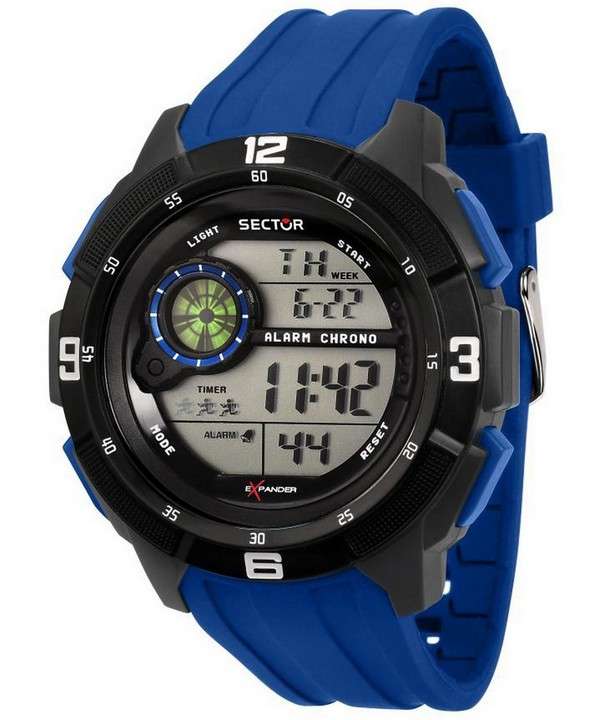 Sector EX-04 Reloj digital de cuarzo con correa de silicona R3251535002 para hombre