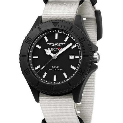 Sector Save The Ocean Black Sunray Dial Quartz R3251539003 Reloj para hombre