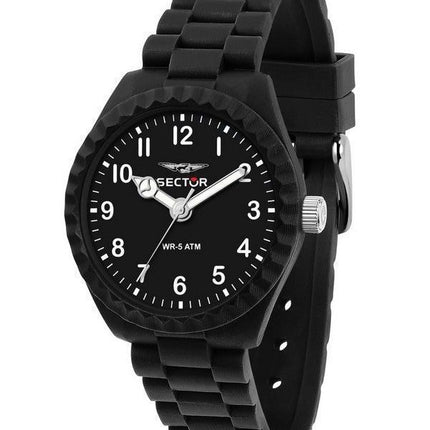 Sector Diver Just Time Plastic Strap Black Dial Quartz R3251549006 Men's Watch