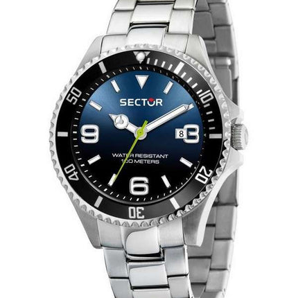 Sector 230 esfera azul acero inoxidable cuarzo R3253161020 100M reloj para hombre