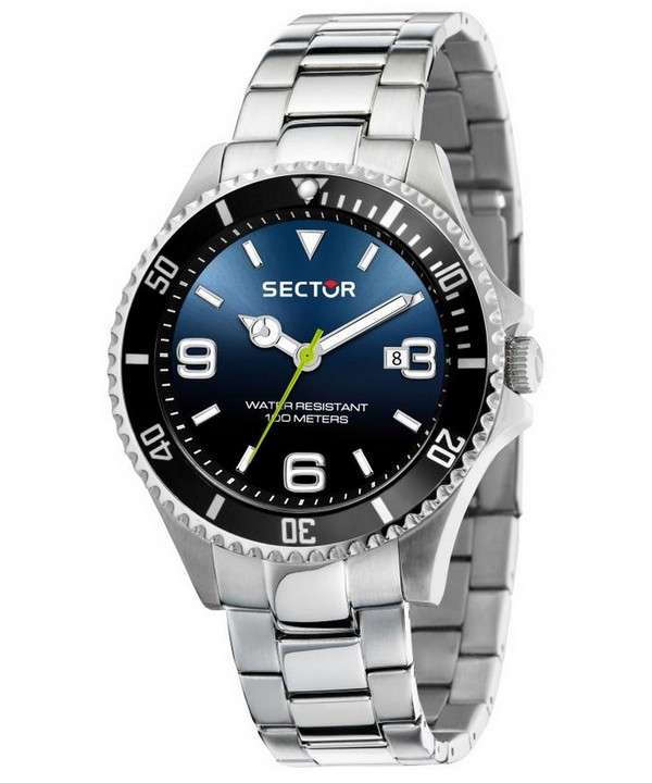 Sector 230 esfera azul acero inoxidable cuarzo R3253161020 100M reloj para hombre