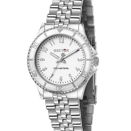 Sector 230 Just Time Stainless Steel White Dial Quartz R3253161534 100M Women's Watch