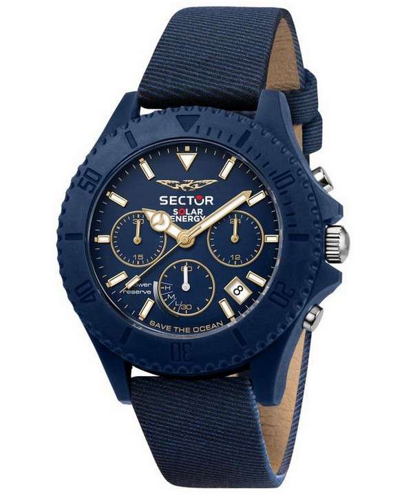 Sector Save The Ocean Chronograph Blue Matt Dial Quartz R3271739001 Reloj para hombre