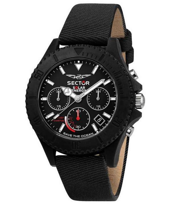 Sector Save The Ocean Chronograph Black Matt Dial Quartz R3271739002 Reloj para hombre