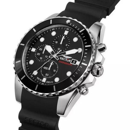 Sector 450 Chronograph Plastic Strap Black Dial Quartz R3271776011 100M Men's Watch