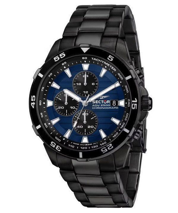 Sector ADV2500 Chronograph Stainless Steel Blue Dial Quartz R3273643001 100M Men's Watch