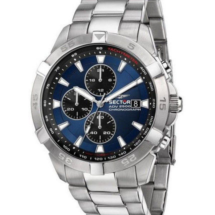 Sector ADV2500 Cronógrafo Esfera azul Acero inoxidable Cuarzo R3273643004 100M Reloj para hombre