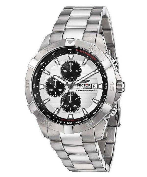 Sector ADV2500 Chronograph Stainless Steel White Dial Quartz R3273643005 100M Men's Watch