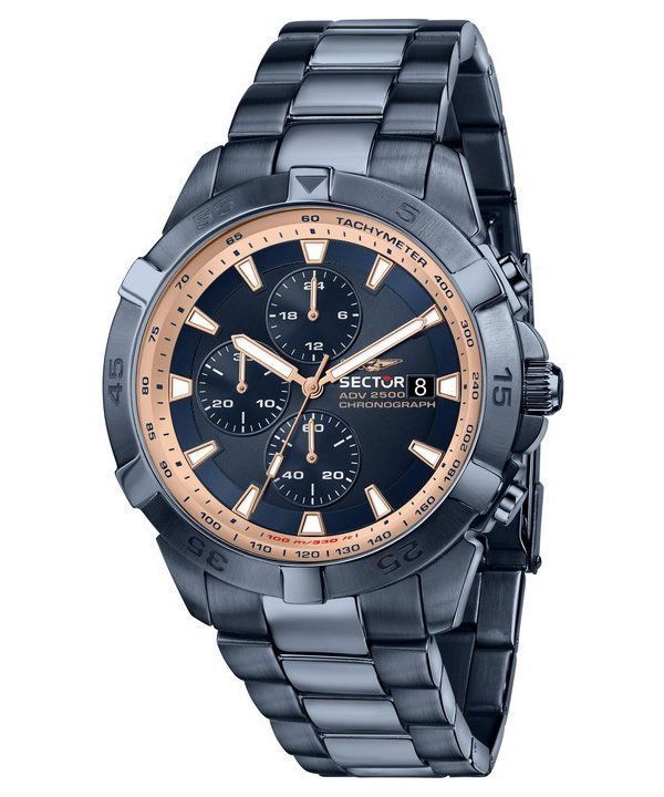 Sector ADV2500 Chronograph Stainless Steel Blue Dial Quartz R3273643007 100M Men's Watch