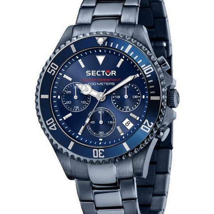 Sector 230 Cronógrafo Esfera azul oscuro Acero inoxidable Cuarzo R3273661026 100M Reloj para hombre