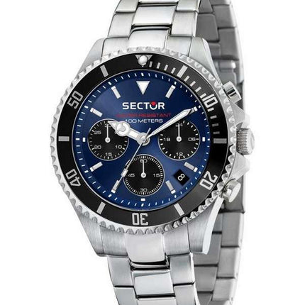 Sector 230 cronógrafo esfera azul acero inoxidable cuarzo R3273661027 100M reloj para hombre