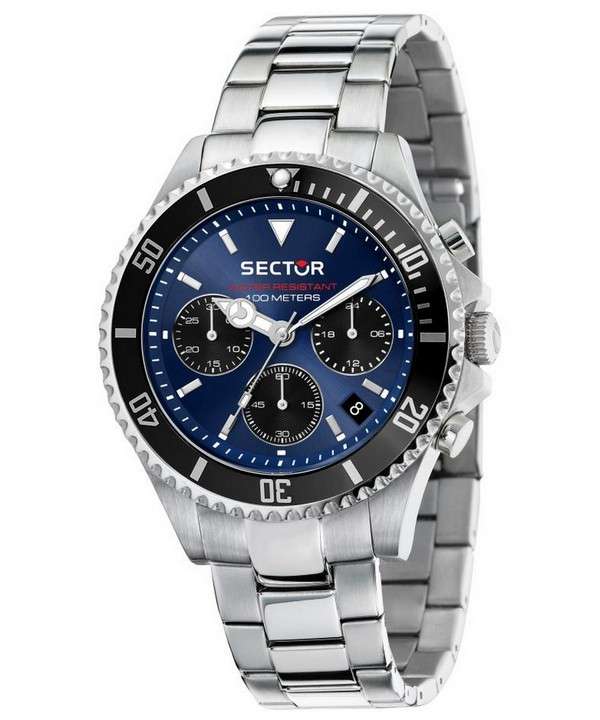 Sector 230 cronógrafo esfera azul acero inoxidable cuarzo R3273661027 100M reloj para hombre