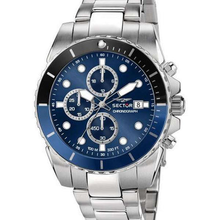 Sector 450 Cronógrafo Blue Sunray Dial Acero inoxidable Cuarzo R3273776003 100M Reloj para hombre