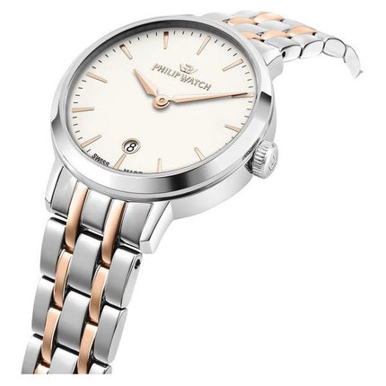 Reloj Philip Watch Audrey de acero inoxidable con esfera blanca y cuarzo R8253150510 para mujer