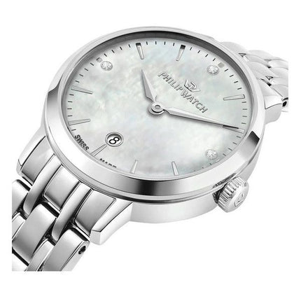 Philip Watch Audrey Crystal Accents Reloj de mujer con esfera de nácar y cuarzo R8253150512