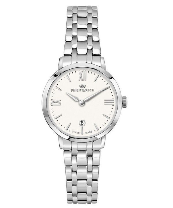 Reloj Philip Watch Audrey de acero inoxidable con esfera blanca y cuarzo R8253150514 para mujer