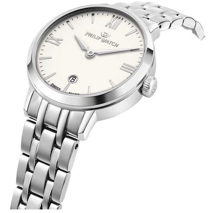 Reloj Philip Watch Audrey de acero inoxidable con esfera blanca y cuarzo R8253150514 para mujer