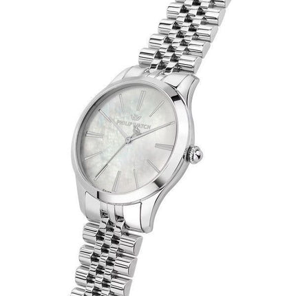 Reloj Philip Watch Grace de acero inoxidable con esfera de nácar y cuarzo R8253208517 100M para mujer