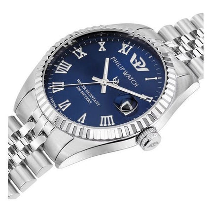 Philip Watch Caribe Urban Acero inoxidable Azul Sunray Dial Cuarzo R8253597585 100M Reloj para mujer