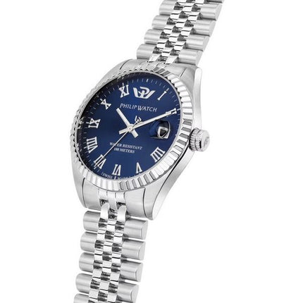 Philip Watch Caribe Urban Acero inoxidable Azul Sunray Dial Cuarzo R8253597585 100M Reloj para mujer