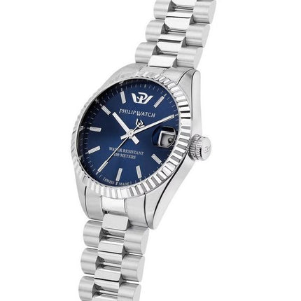 Philip Watch Caribe Urban Acero inoxidable Azul Sunray Dial Cuarzo R8253597590 100M Reloj para mujer