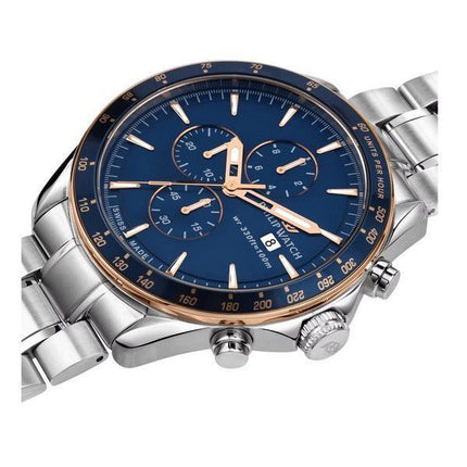 Philip Watch Blaze Cronógrafo Acero inoxidable Esfera azul Cuarzo R8273995006 100M Reloj para hombre