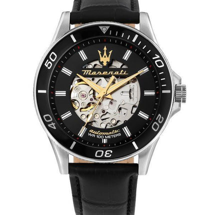 Maserati Sfida 2024 Year Of The Dragon Limited Edition Black Skeleton Dial Automatic R8821140003 100M Men's Watch