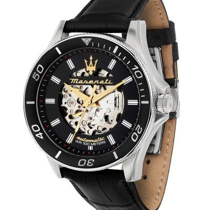 Maserati Sfida 2024 Year Of The Dragon Limited Edition Black Skeleton Dial Automatic R8821140003 100M Men's Watch