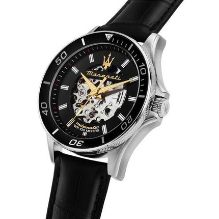 Maserati Sfida 2024 Year Of The Dragon Limited Edition Black Skeleton Dial Automatic R8821140003 100M Men's Watch