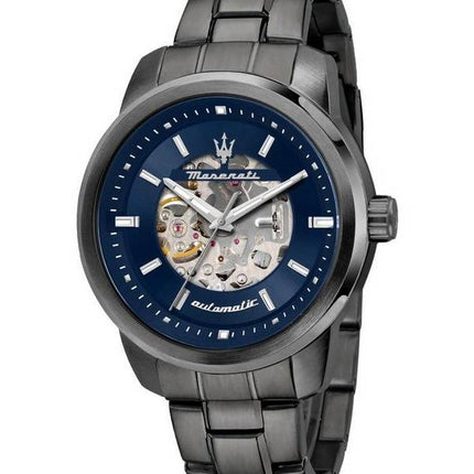 Maserati Successo Blue Skeleton Dial Automatic R8823121001 Men's Watch