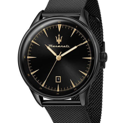 Maserati Tradizione Black Sunray Dial Quartz R8853146001 100M Men's Watch