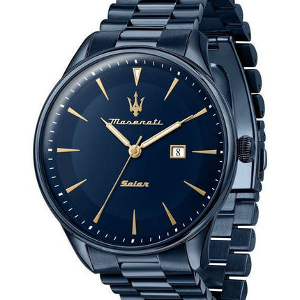 Maserati Tradizione Solar Blue Dial Quartz R8853146003 100M Men's Watch