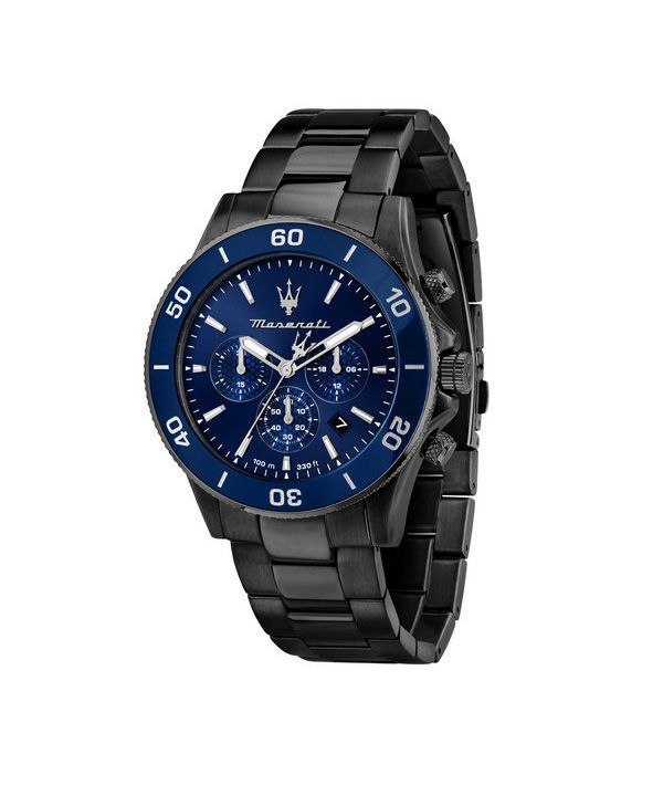 Maserati Competizione Cronógrafo Acero inoxidable Esfera azul Cuarzo R8873600005 100M Reloj para hombre