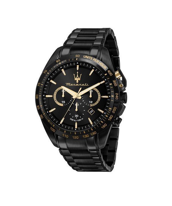 Maserati Traguardo Limited Edition Chronograph Stainless Steel Black Dial Quartz R8873612051 100M Men's Watch