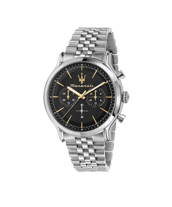 Maserati Epoca Cronógrafo Esfera negra Cuarzo R8873618017 100M Reloj para hombre