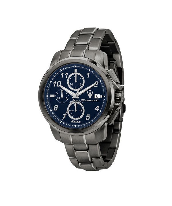 Maserati Successo Limited Edition Chronograph Stainless Steel Blue Dial Solar R8873645006 Men's Watch