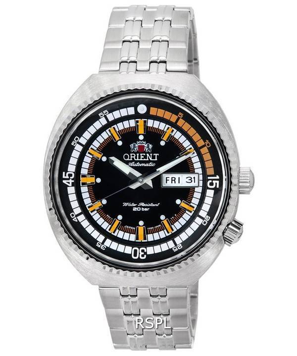 Reloj de buceo automático Orient Neo Classic Sport con esfera negra RA-AA0E05B19B RA-AA0E05B39B 200M para hombre