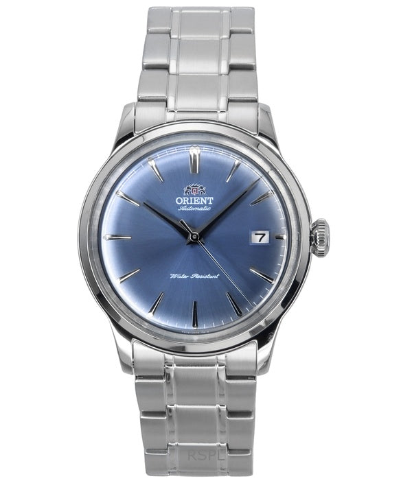 Reloj Orient Bambino automático de acero inoxidable con esfera azul claro RA-AC0M10L para hombre