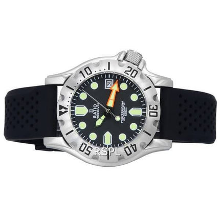 Ratio FreeDiver Professional Sapphire Black Dial Automático RTF009 500M Reloj para hombre