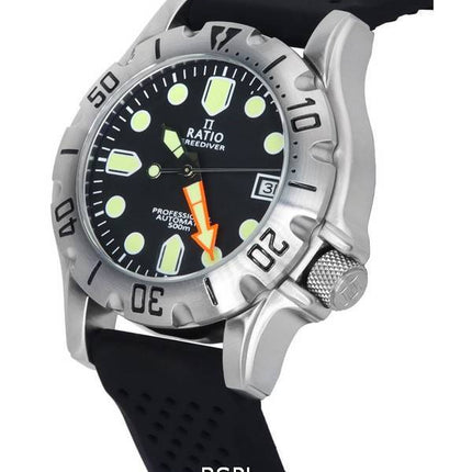 Ratio FreeDiver Professional Sapphire Black Dial Automático RTF009 500M Reloj para hombre