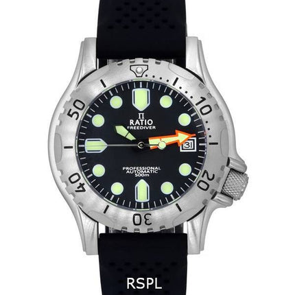 Reloj para hombre Ratio FreeDiver Professional Sapphire Black Dial Automatic RTF015 500M