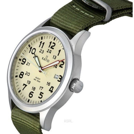 Ratio Quest Reloj Field para Hombre Correa de Nylon Zafiro Cuarzo RTQ011 100M Edición Lewis y Clark