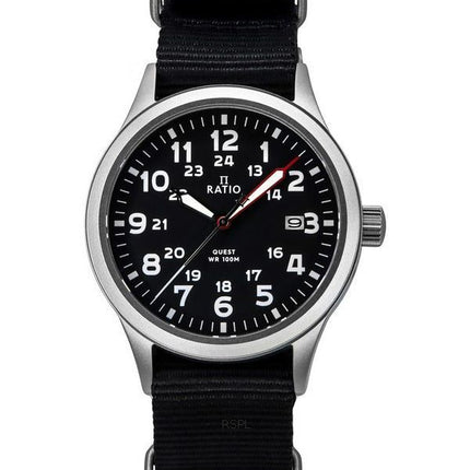 Reloj Ratio Quest Field para hombre con correa de nailon y zafiro RTQ017 100M Edición Lewis y Clark