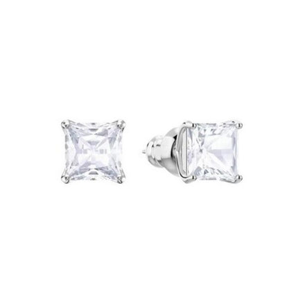 Pendientes de botón con baño de rodio y circonitas Swarovski Stilla Attract 5430365 para mujer