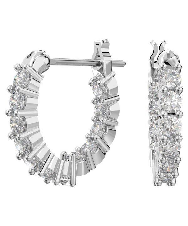 Pendientes de aro con baño de rodio y circonitas Swarovski Matrix Vittore 5562126 para mujer