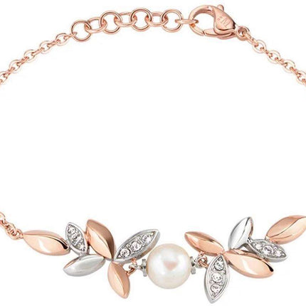 Morellato Gioia Pulsera de acero inoxidable en tono dorado rosa SAER14 para mujer